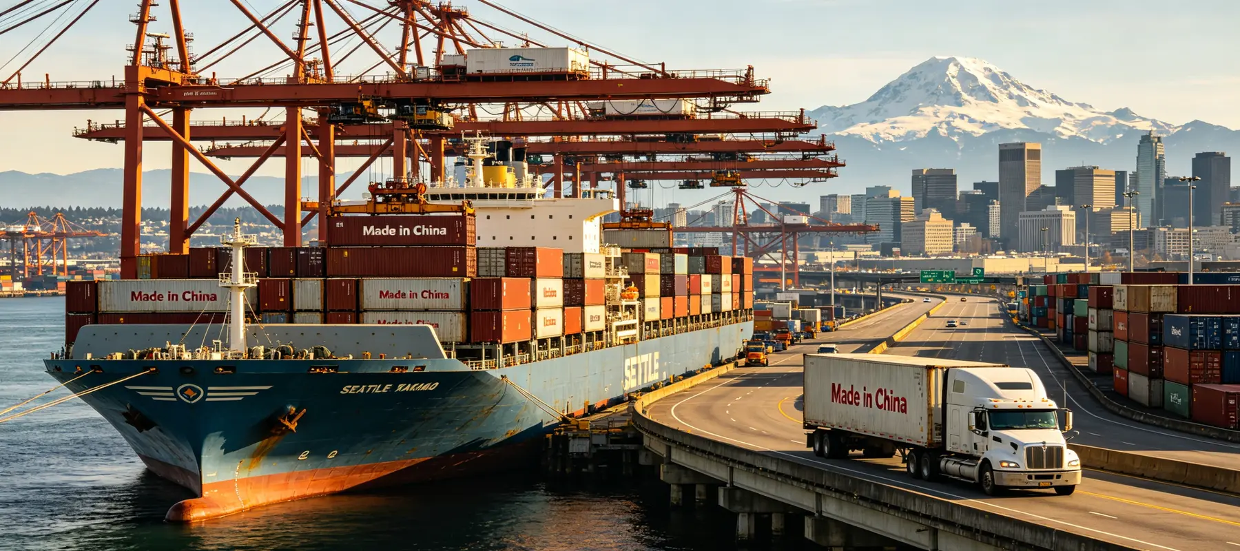 Shipping from China to Olympia